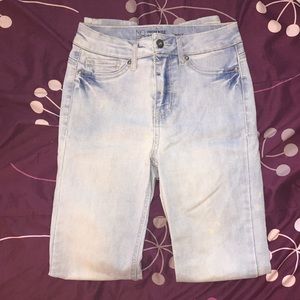 High rise sculpting skinny jeans